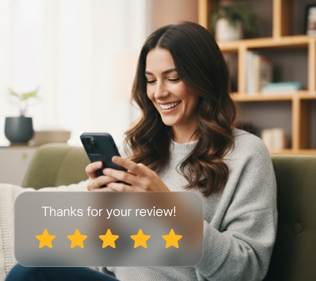 Review follow-ups boost your Google ranking.